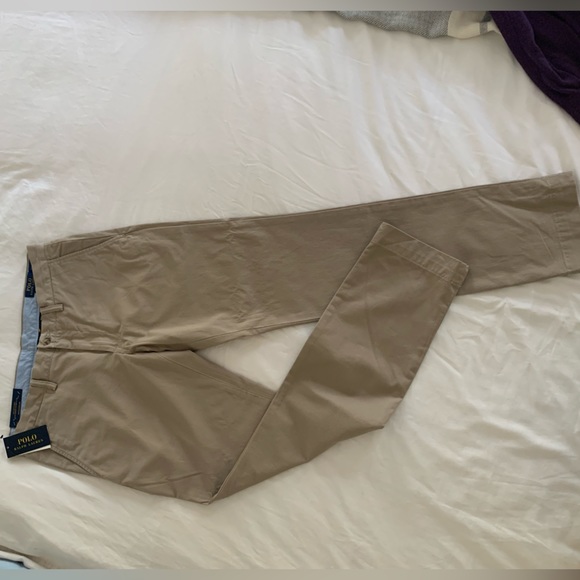 Men’s Polo Ralph Lauren khaki pants. NEW WITH TAGS - Picture 2 of 4